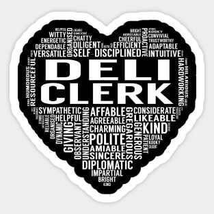 Deli Clerk Heart Sticker